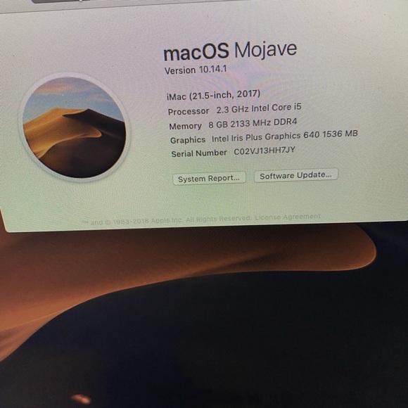 Apple - 21.5" iMac® - Intel Core i5 (2.3GHz) - 8GB Memory - 256GB SSD - - Picture 5 of 5